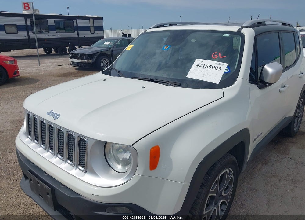 2017 JEEP RENEGADE LIMITED FWD VIN: ZACCJADB6HPE93491