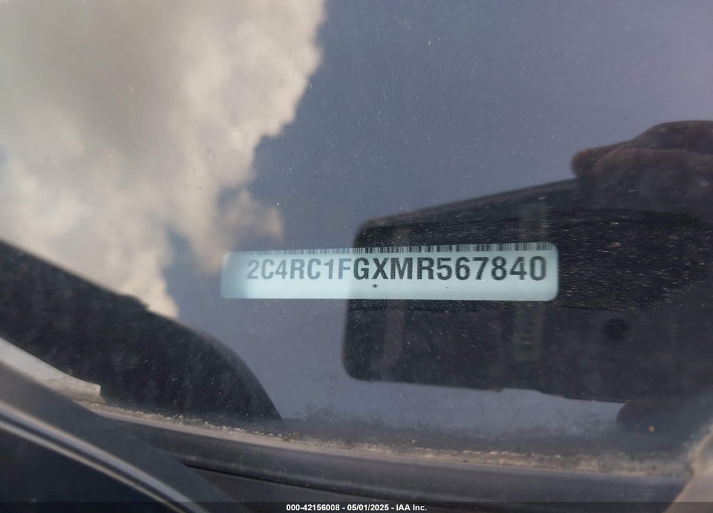 2021 CHRYSLER PACIFICA TOURING VIN: 2C4RC1FGXMR567840