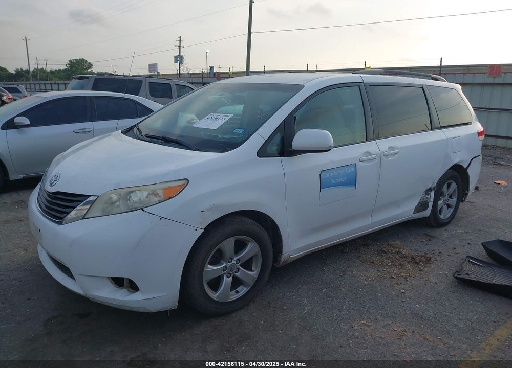 2011 TOYOTA SIENNA LE V6 VIN: 5TDKK3DC3BS101512