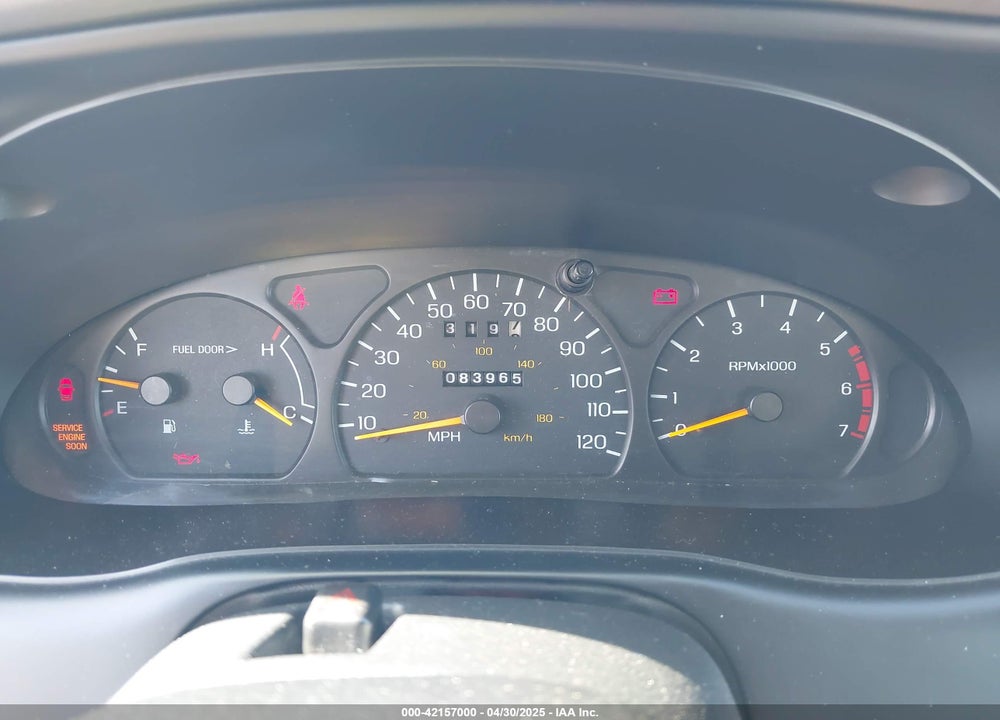 1997 FORD THUNDERBIRD LX VIN: 1FALP62W7VH154412