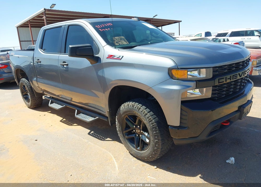 2021 CHEVROLET SILVERADO 1500 4WD SHORT BED CUSTOM TRAIL BOSS VIN: 1GCPYCEFXMZ246125