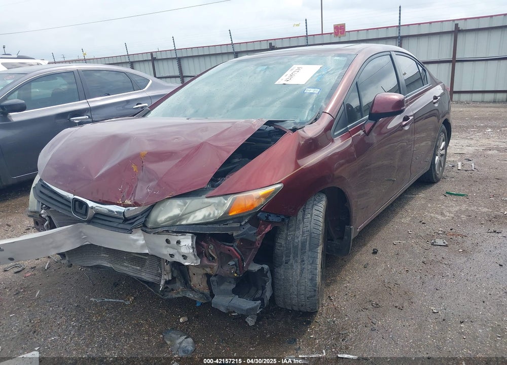 2012 HONDA CIVIC VIN: 19XFB2F90CE327340