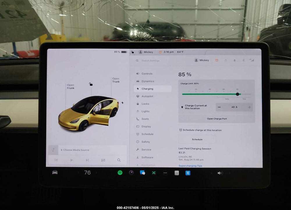 2021 TESLA MODEL 3 VIN: 5YJ3E1EB5MF019973