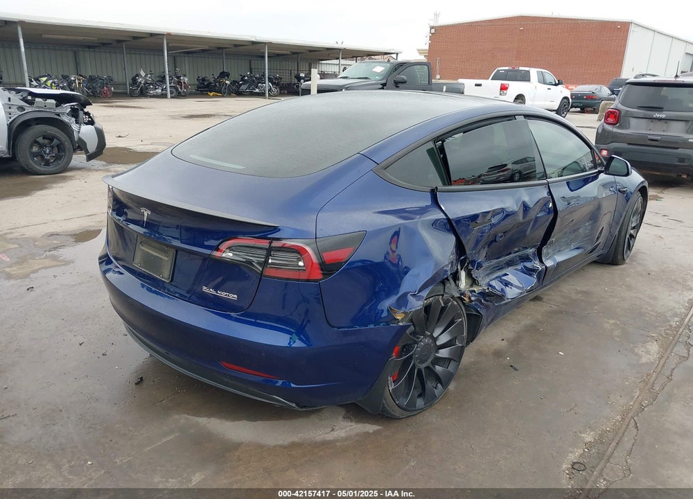 2023 TESLA MODEL 3 PERFORMANCE DUAL MOTOR ALL-WHEEL DRIVE VIN: 5YJ3E1ECXPF551538