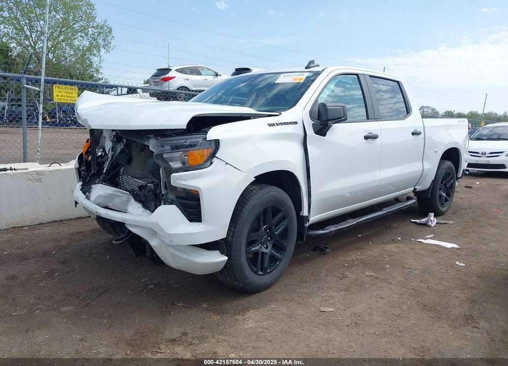 2023 CHEVROLET SILVERADO 1500 4WD SHORT BED CUSTOM VIN: 3GCPDBEK5PG235217