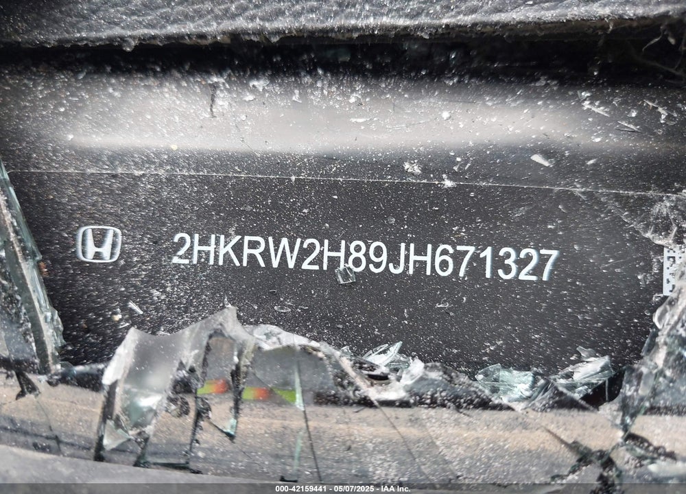 2018 HONDA CR-V VIN: 2HKRW2H89JH671327