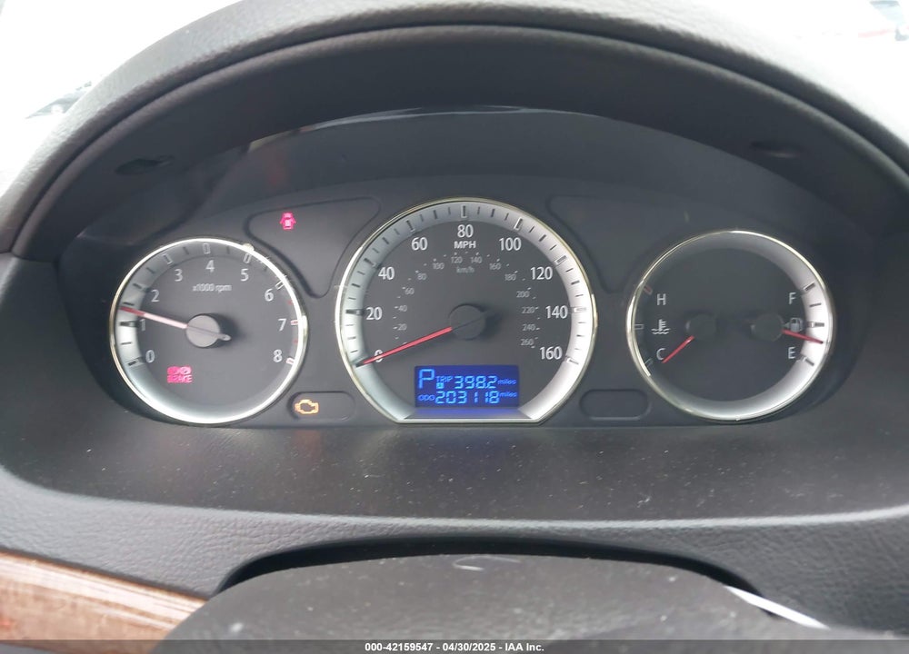 2009 HYUNDAI SONATA LIMITED VIN: 5NPEU46C89H492974