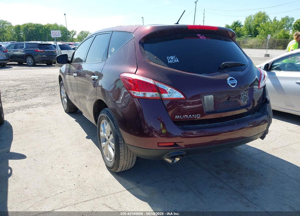 2013 NISSAN MURANO VIN: JN8AZ1MU9DW209970