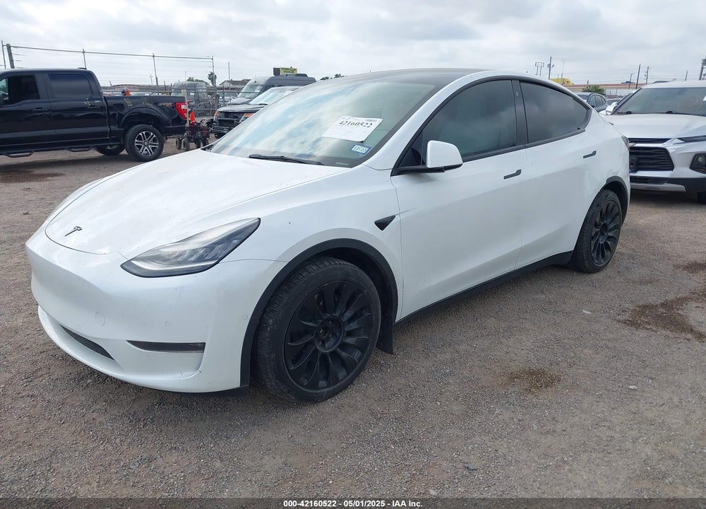 2021 TESLA MODEL Y LONG RANGE DUAL MOTOR ALL-WHEEL DRIVE VIN: 5YJYGDEE1MF088316
