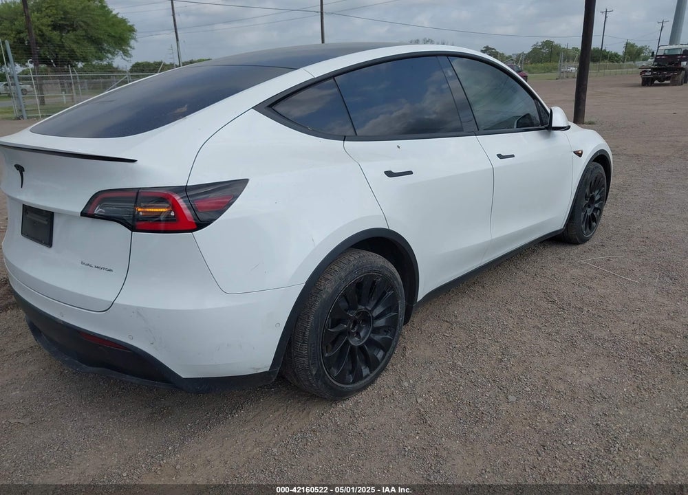 2021 TESLA MODEL Y LONG RANGE DUAL MOTOR ALL-WHEEL DRIVE VIN: 5YJYGDEE1MF088316