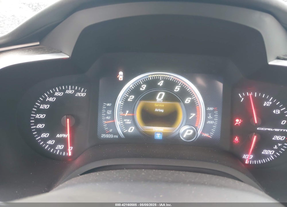 2016 CHEVROLET CORVETTE STINGRAY Z51 VIN: 1G1YM2D74G5116883