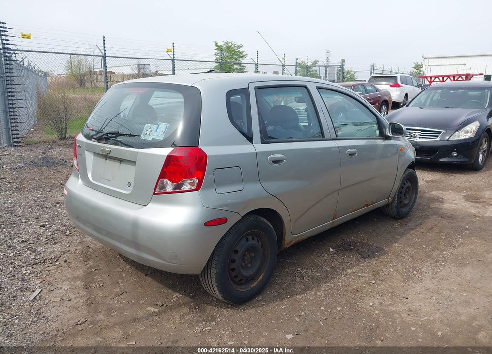 2004 CHEVROLET AVEO VIN: KL1TD62634B257192