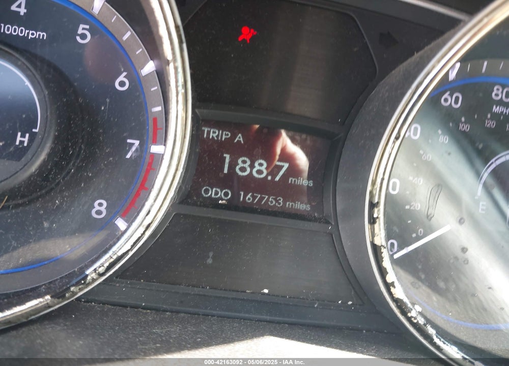 2013 HYUNDAI SONATA GLS VIN: 5NPEB4AC7DH622586