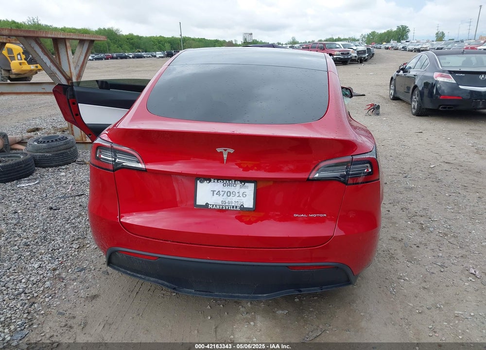 2021 TESLA MODEL Y LONG RANGE DUAL MOTOR ALL-WHEEL DRIVE VIN: 5YJYGDEE3MF173321