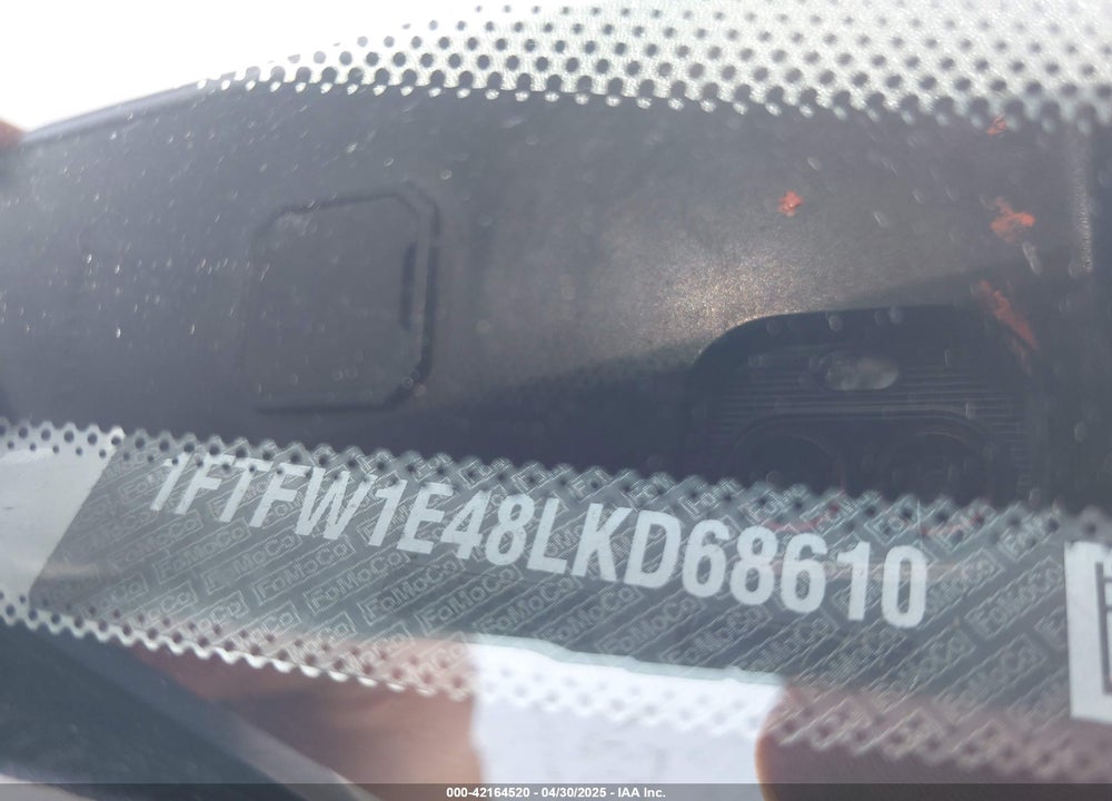 2020 FORD F-150 XLT VIN: 1FTFW1E48LKD68610