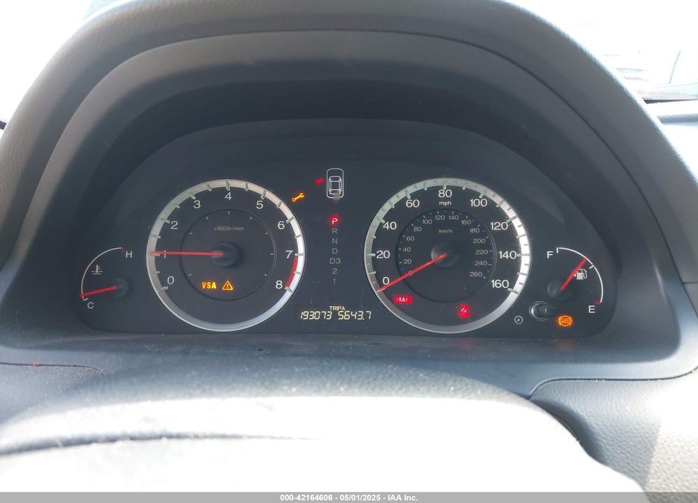 2009 HONDA ACCORD VIN: 1HGCP26889A127444