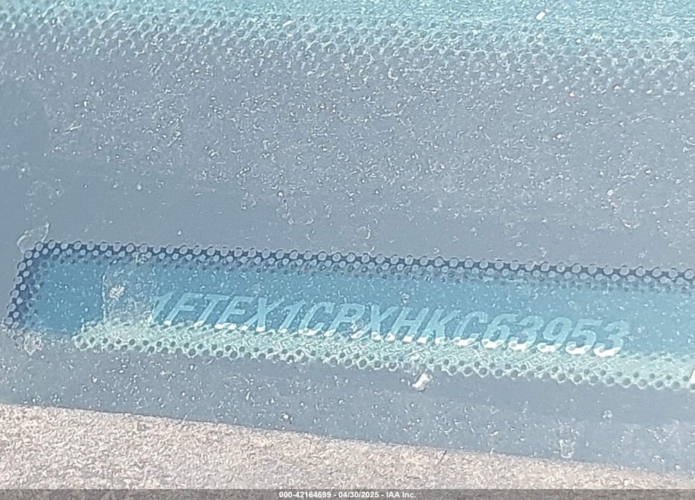 2017 FORD F-150 XL VIN: 1FTEX1CPXHKC63953