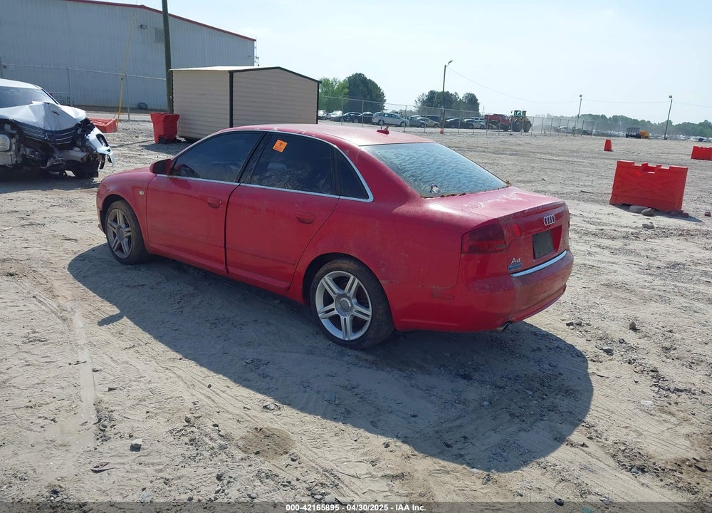 2008 AUDI A4 VIN: WAUAF78EX8A054081