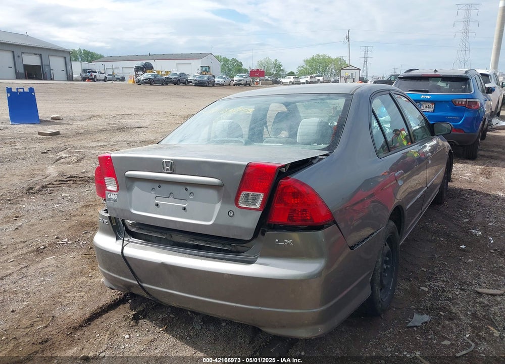 2004 HONDA CIVIC VIN: 1HGES16524L009748