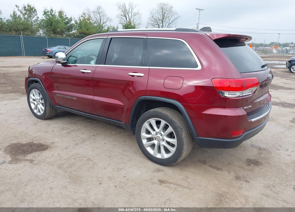 2017 JEEP GRAND CHEROKEE VIN: 1C4RJFBG8HC760544