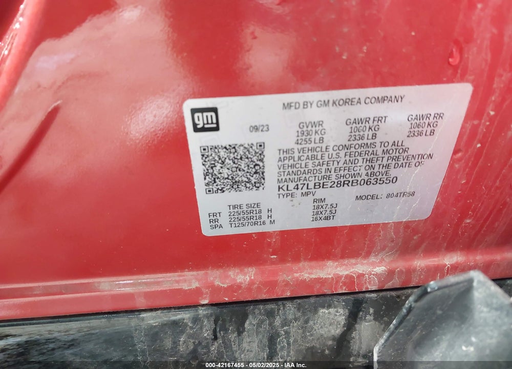 2024 BUICK ENVISTA VIN: KL47LBE28RB063550