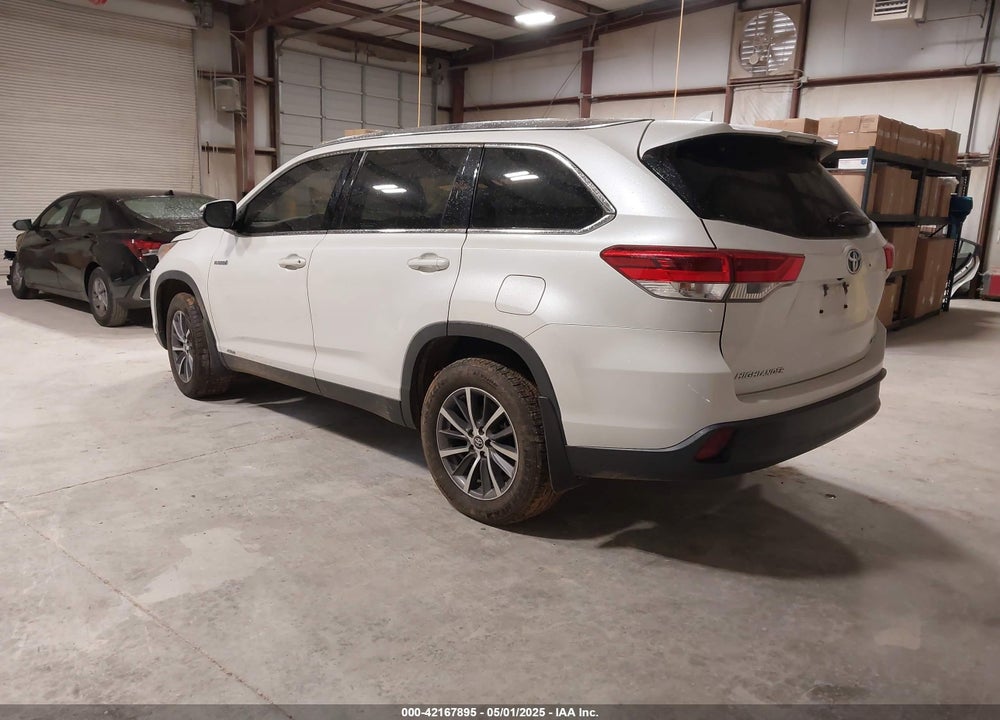 2019 TOYOTA HIGHLANDER HYBRID XLE VIN: 5TDJGRFH3KS070254