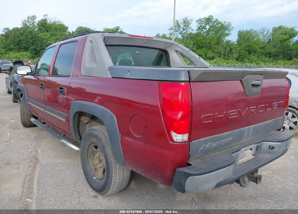 2004 CHEVROLET AVALANCHE 1500 VIN: 3GNEC12TX4G341246
