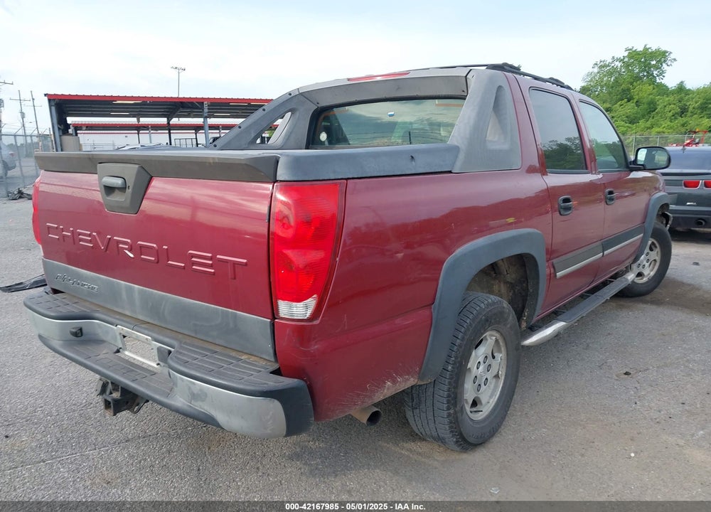 2004 CHEVROLET AVALANCHE 1500 VIN: 3GNEC12TX4G341246
