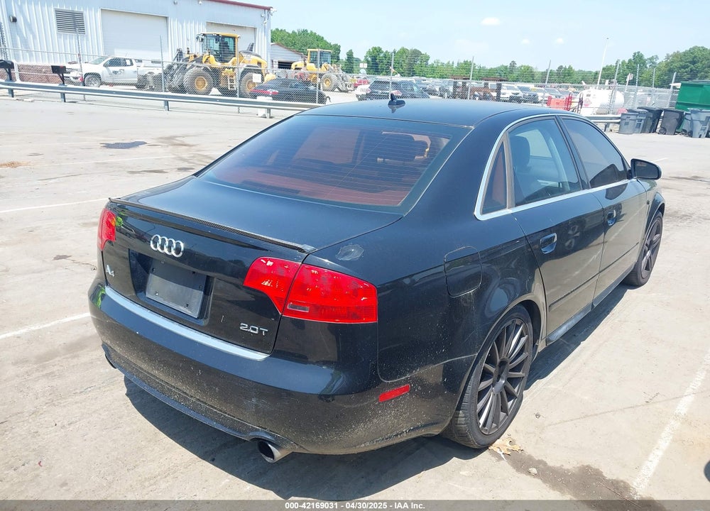 2006 AUDI A4 2.0T VIN: WAUEF78E46A192262