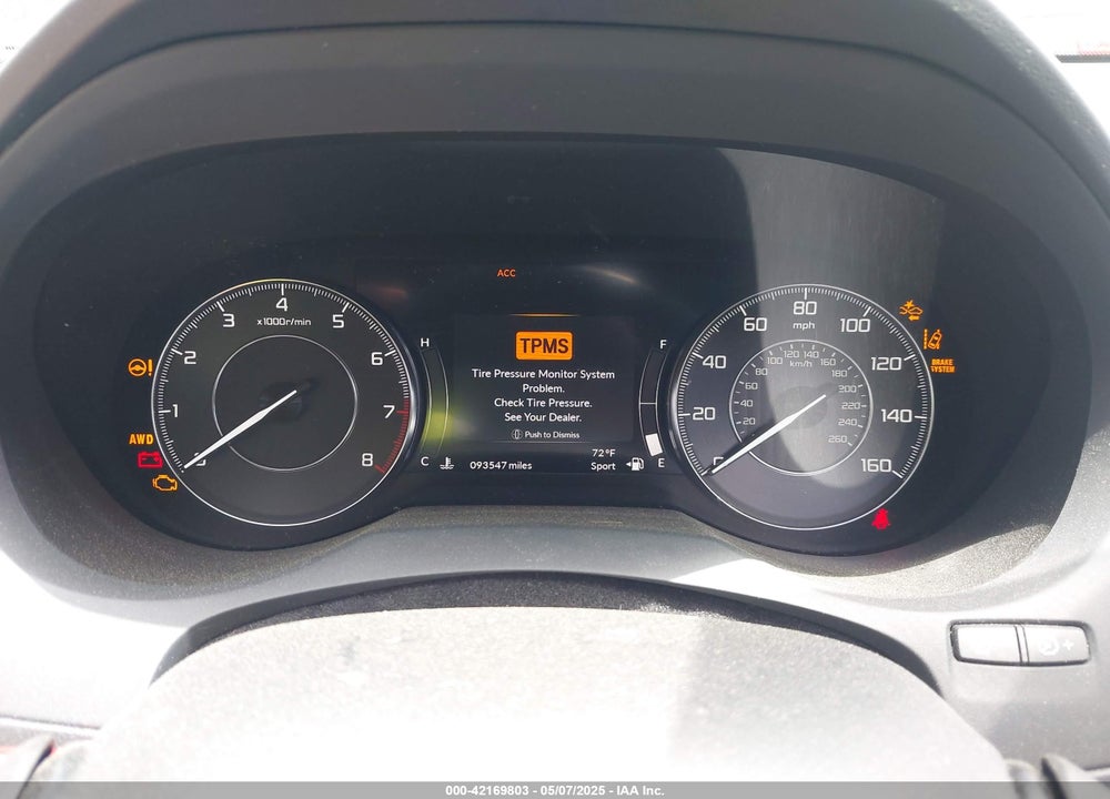 2019 ACURA RDX VIN: 5J8TC2H54KL017533