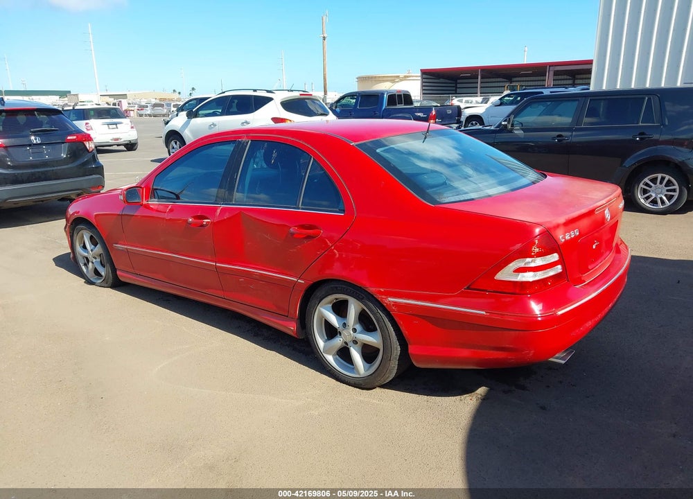 2005 MERCEDES-BENZ C 230 KOMPRESSOR SPORT VIN: WDBRF40JX5A796276