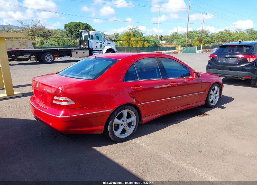 2005 MERCEDES-BENZ C 230 KOMPRESSOR SPORT VIN: WDBRF40JX5A796276