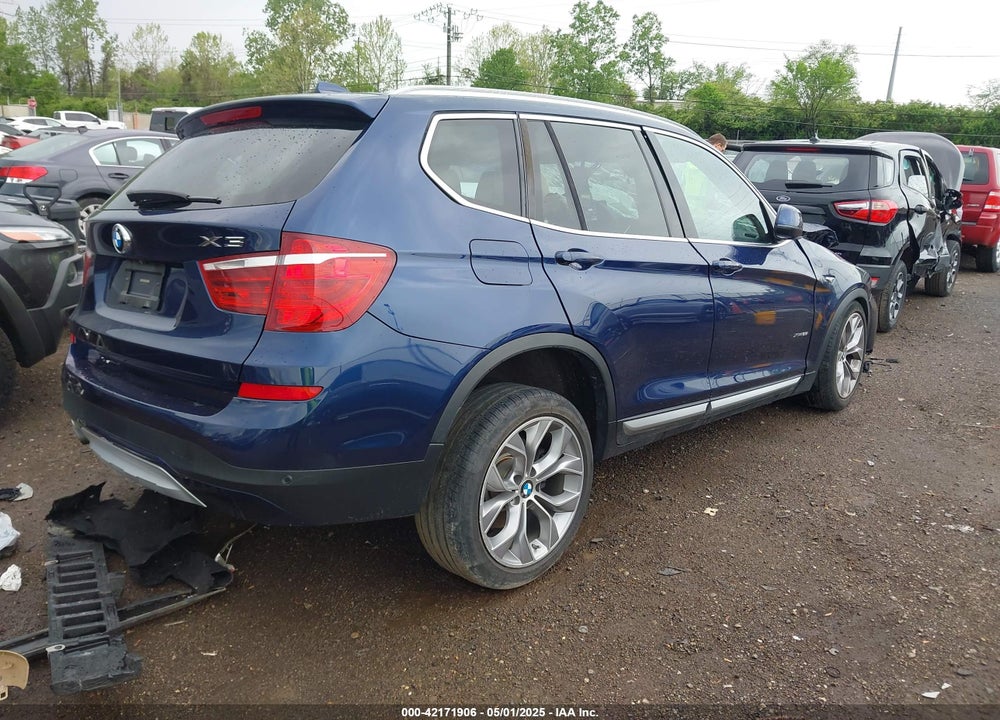 2017 BMW X3 VIN: 5UXWX9C50H0T09821