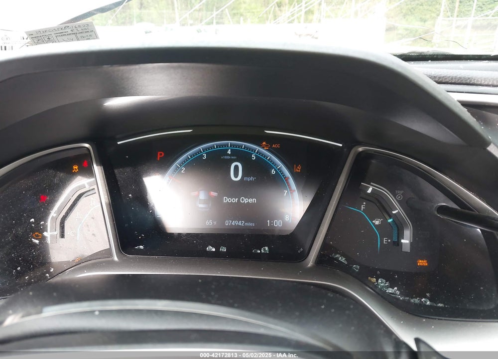 2019 HONDA CIVIC VIN: 19XFC1F35KE016973