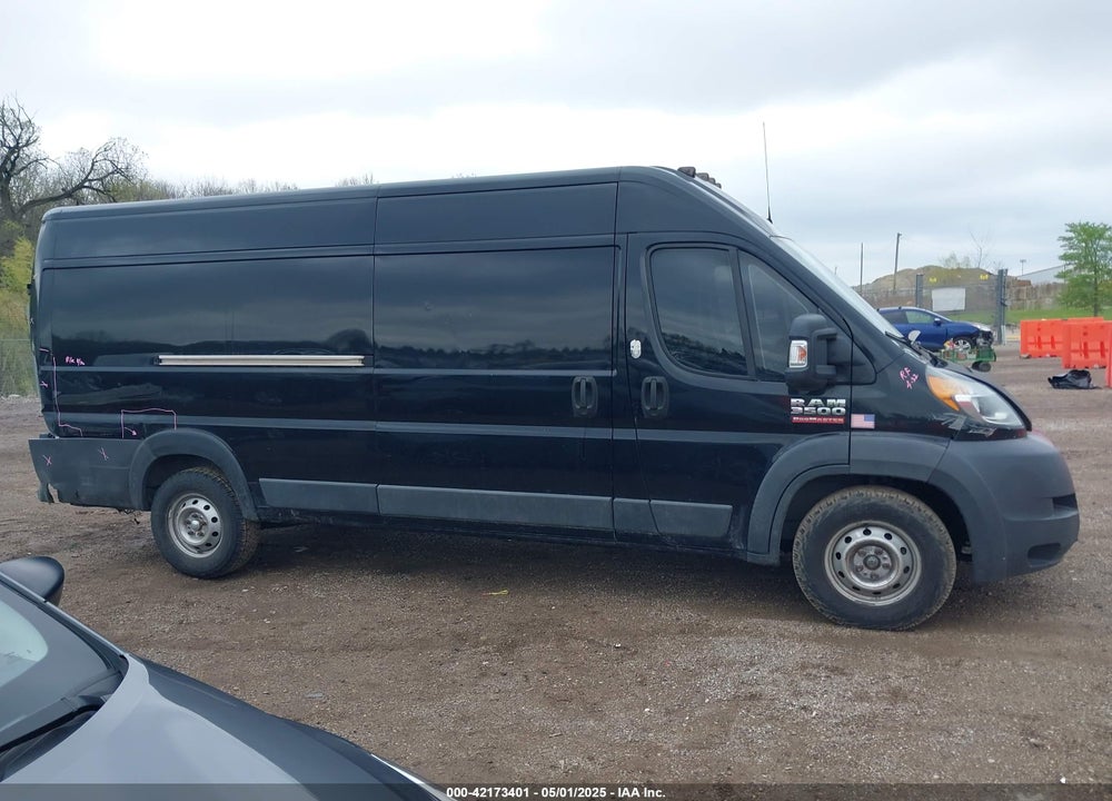2017 RAM PROMASTER 3500 CARGO VAN HIGH ROOF 159 WB EXT VIN: 3C6URVJG4HE524830
