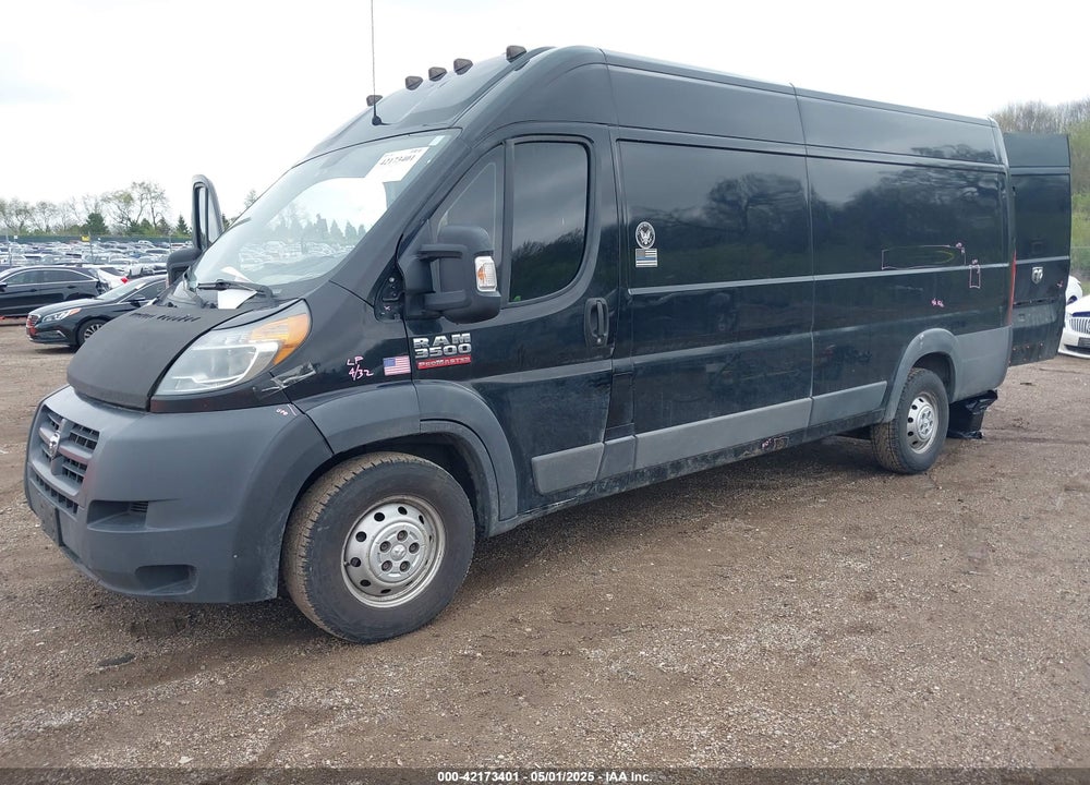 2017 RAM PROMASTER 3500 CARGO VAN HIGH ROOF 159 WB EXT VIN: 3C6URVJG4HE524830