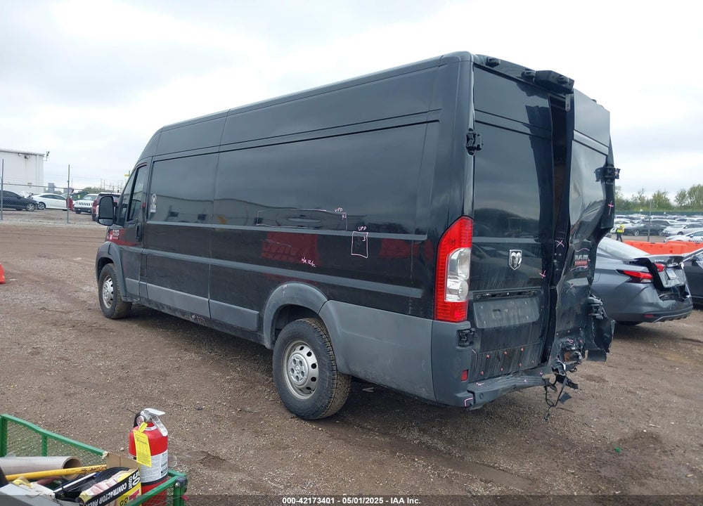 2017 RAM PROMASTER 3500 CARGO VAN HIGH ROOF 159 WB EXT VIN: 3C6URVJG4HE524830