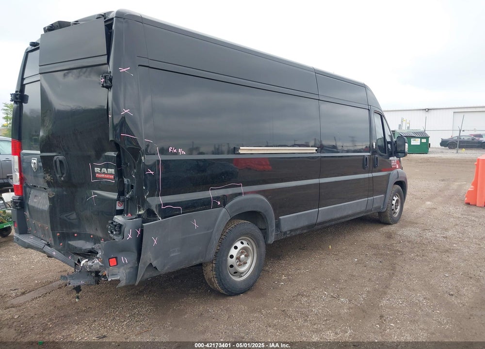 2017 RAM PROMASTER 3500 CARGO VAN HIGH ROOF 159 WB EXT VIN: 3C6URVJG4HE524830