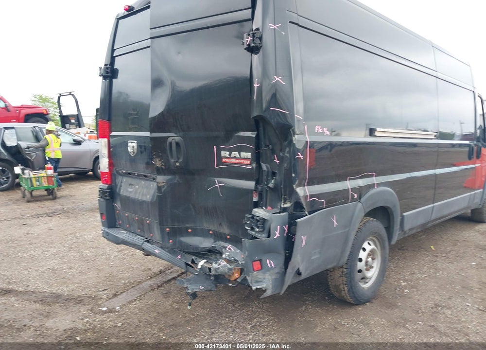 2017 RAM PROMASTER 3500 CARGO VAN HIGH ROOF 159 WB EXT VIN: 3C6URVJG4HE524830