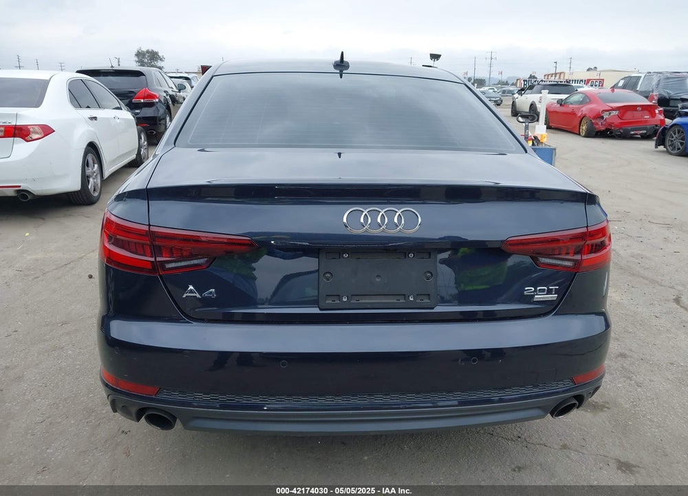 2018 AUDI A4 2.0T TECH ULTRA PREMIUM/2.0T ULTRA PREMIUM VIN: WAULMAF41JN011396