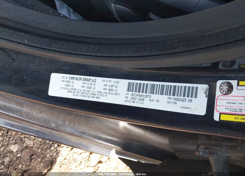 2010 DODGE AVENGER SXT VIN: 1B3CC4FBXAN138770