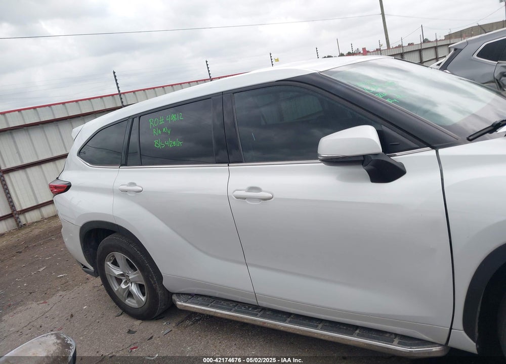 2022 TOYOTA HIGHLANDER VIN: 5TDCZRAH0NS553876