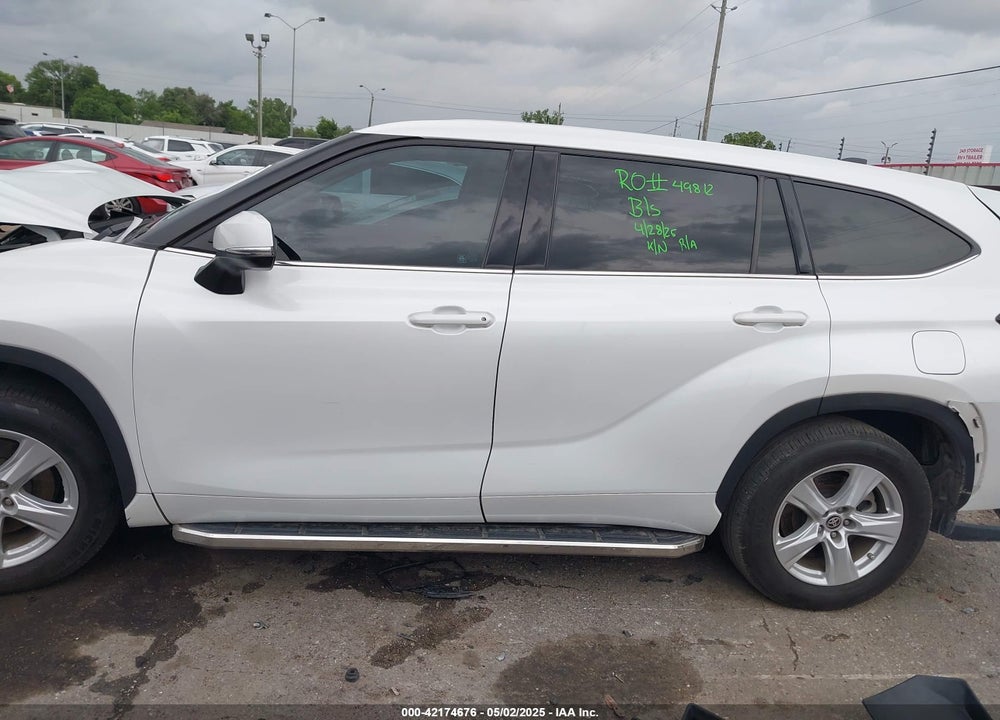 2022 TOYOTA HIGHLANDER VIN: 5TDCZRAH0NS553876