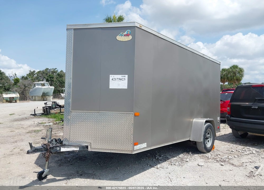 2018 COVERED WAGON 12\' ENCLOSED TRAILER VIN: 53FBE1213JF043574
