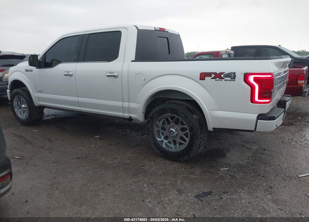 2017 FORD F-150 PLATINUM VIN: 1FTEW1EG9HFC88982