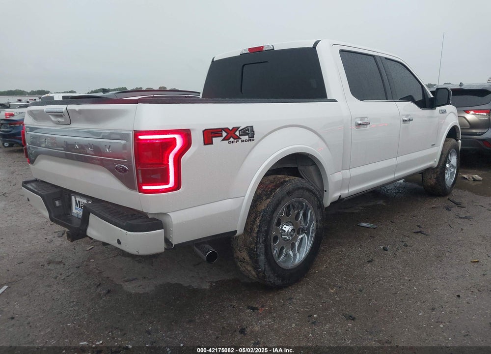 2017 FORD F-150 PLATINUM VIN: 1FTEW1EG9HFC88982