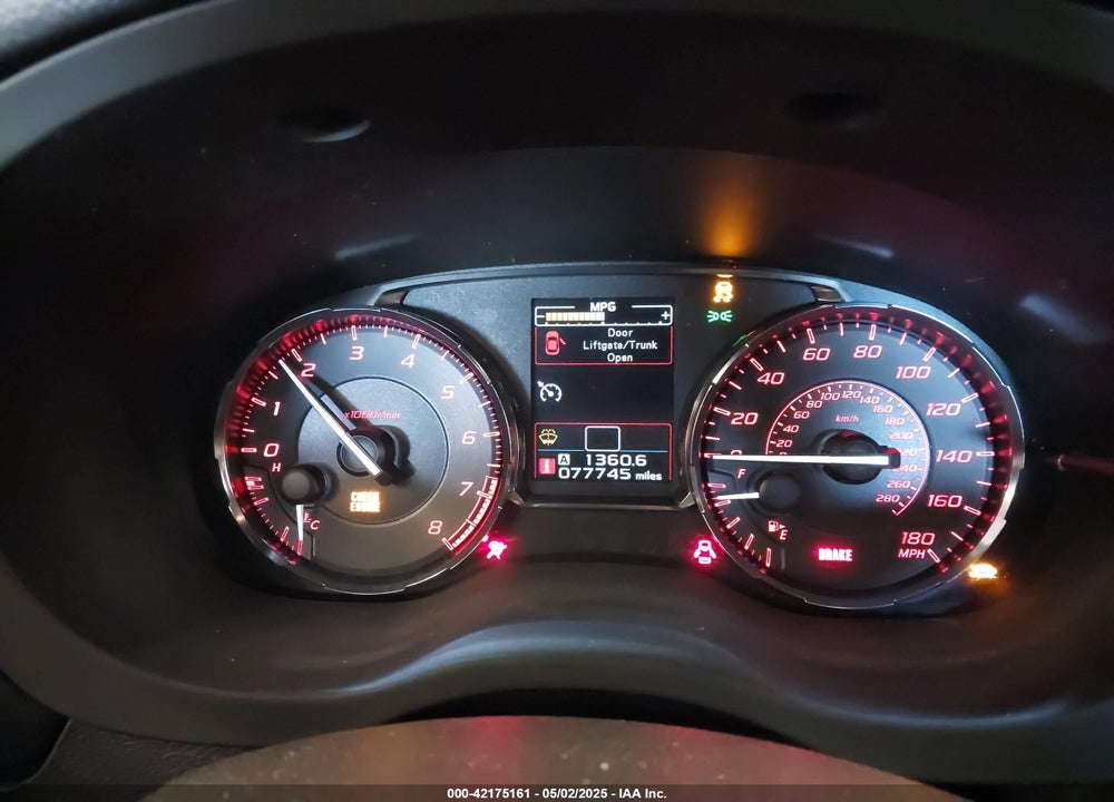 2016 SUBARU WRX LIMITED VIN: JF1VA1L68G9807029