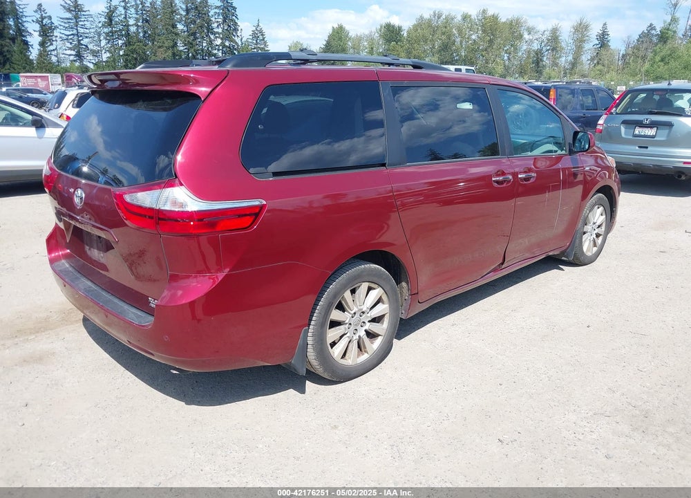 2017 TOYOTA SIENNA XLE 7 PASSENGER VIN: 5TDDZ3DC8HS174064