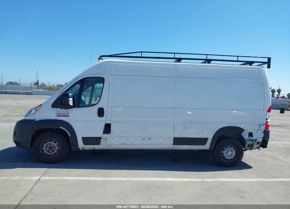 2021 RAM PROMASTER 2500 HIGH ROOF 159 WB VIN: 3C6LRVDG7ME583680