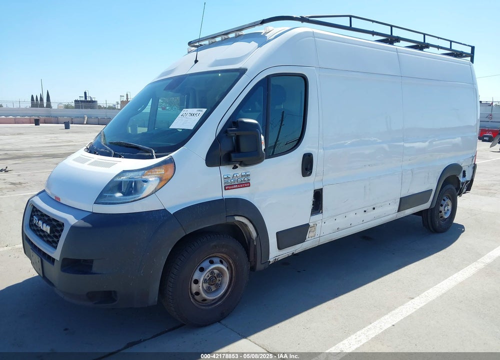 2021 RAM PROMASTER 2500 HIGH ROOF 159 WB VIN: 3C6LRVDG7ME583680